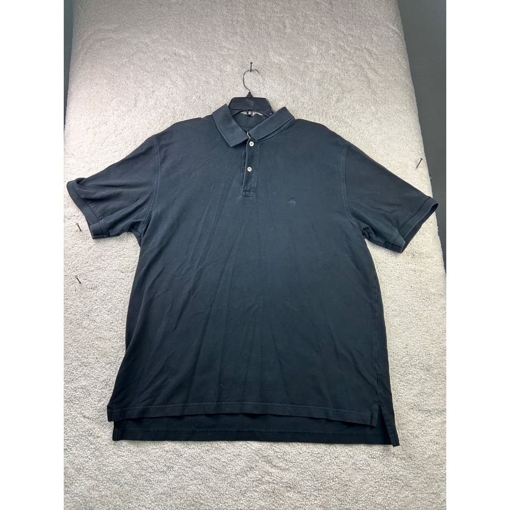 Brooks Brothers Polo Shirt Men's XL Black 100% Cotton Vintage Fit